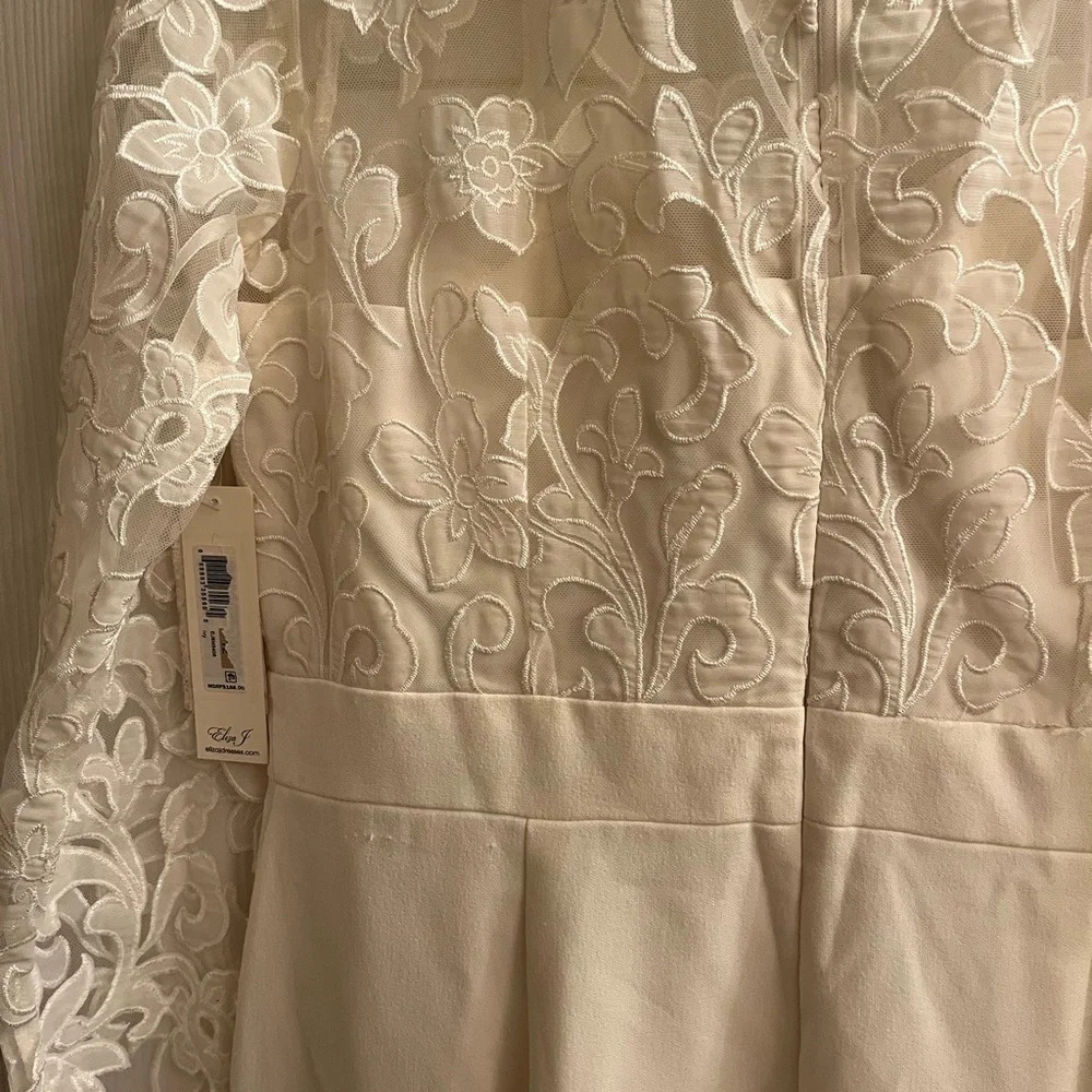 ELIZA J~IVORY JUMPSUIT~NWT~12 - Picture 10 of 16